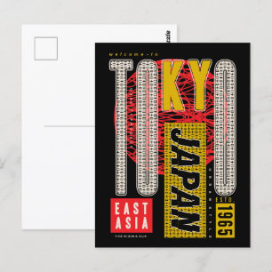 Postal Bienvenidos a Tokio: Ícono cultural de Asia Orient