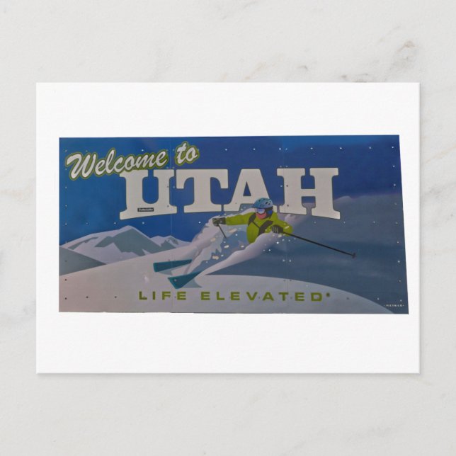 Postal Bienvenidos a utah (Anverso)