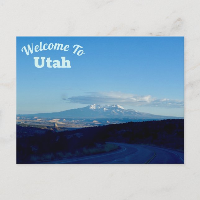 Postal Bienvenidos A Utah (Anverso)