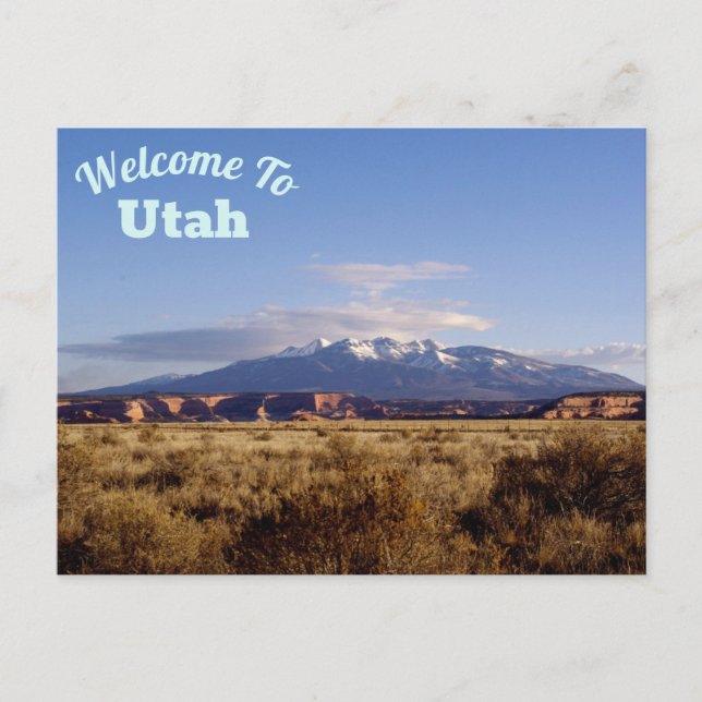 Postal Bienvenidos A Utah (Anverso)