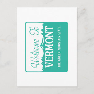 Postal Bienvenidos a Vermont - Estados Unidos