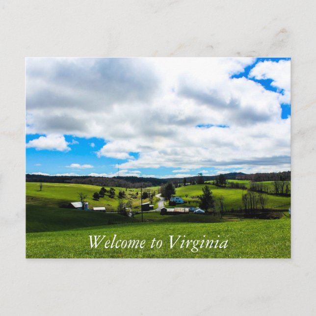 Postal Bienvenidos a Virginia 2 (Anverso)