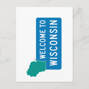 Postal Bienvenidos a Wisconsin - Estados Unidos
