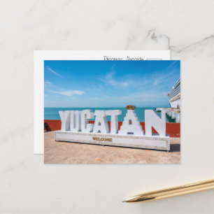 Postal Bienvenidos a Yucatán