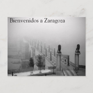 Postal Bienvenidos a Zaragoza