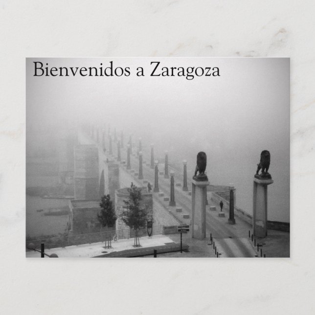 Postal Bienvenidos a Zaragoza (Anverso)