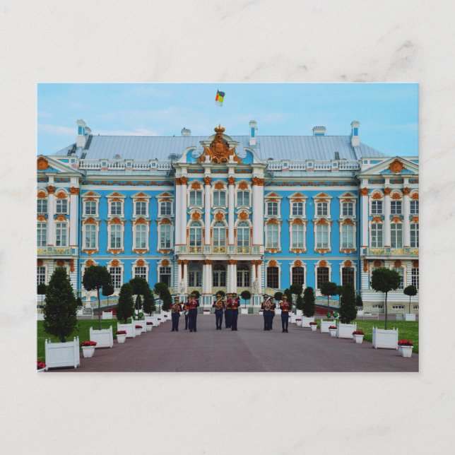 Postal Bienvenidos al Palacio de Catherine, Rusia (Anverso)