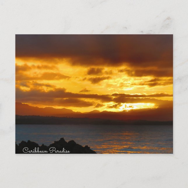 Postal Bienvenidos al paraíso (Anverso)