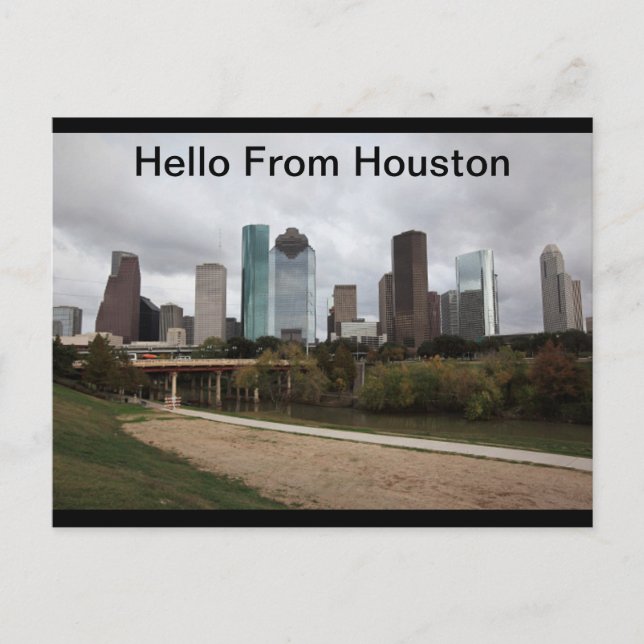 Postal Bienvenidos De Houston, Texas Postcard (Anverso)