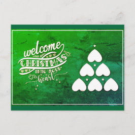 Postal Bienvenidos Navidades a tu corazón