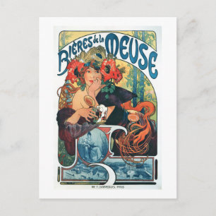 Postal Bieres de la Meuse, Mucha