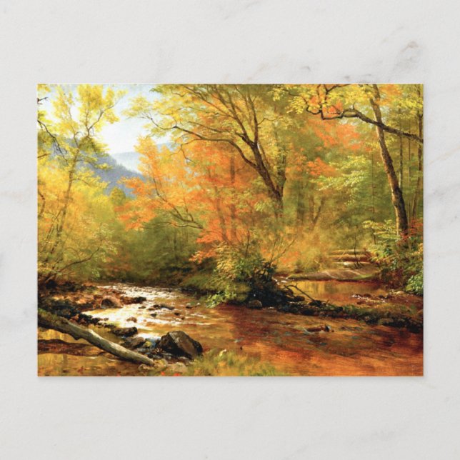 Postal Bierstadt - Brook en Woods (Anverso)