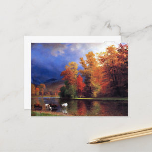 Postal Bierstadt - En el Saco, arte fino,