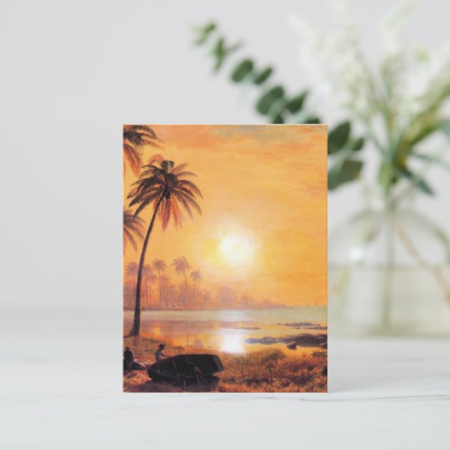 Postal Bierstadt - Paisaje Tropical (Anverso de pie)