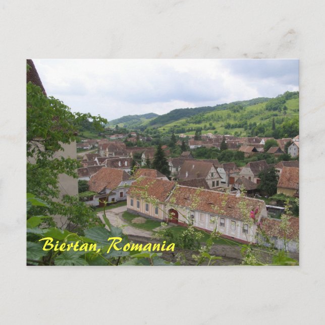 Postal Biertan (Rumania) (Anverso)