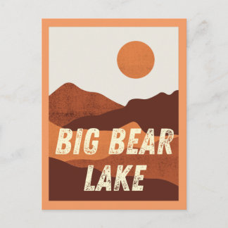 Postal Big Bear Lake, California Mountains Postcard