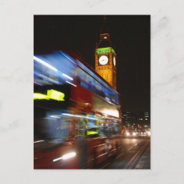 Postal Big Ben - Bus de doble decker - Postcard de Londre