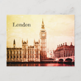 Postal Big Ben Clock & London, Westminster / vintage Rein