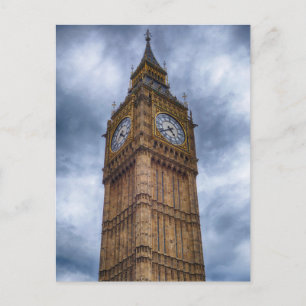 Postal Big Ben en las nubes   Londres, Inglaterra