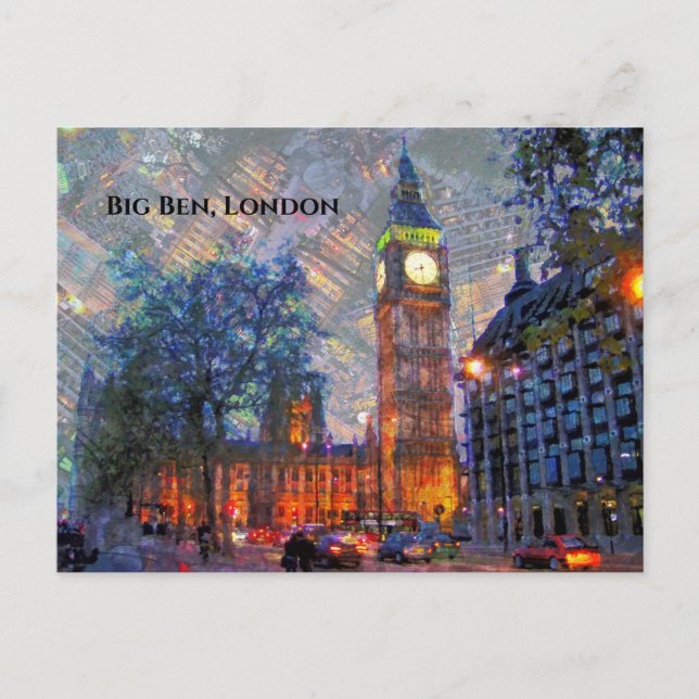 Postal Big Ben, London England Postcard (Anverso)