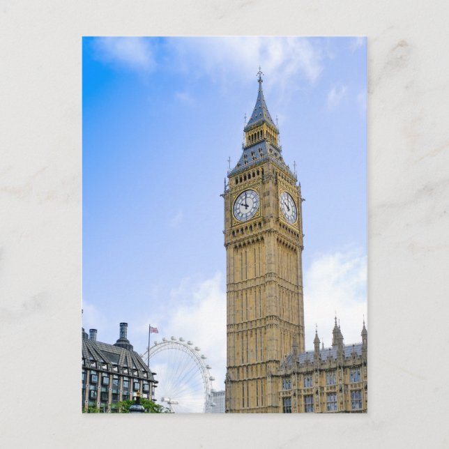 Postal Big Ben London UK Postcard (Anverso)