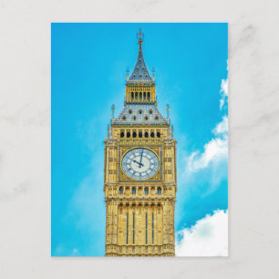 Postal Big Ben London Westminster UK Postcard