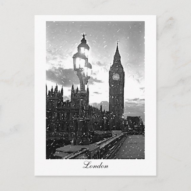 Postal Big Ben, Londres (Anverso)