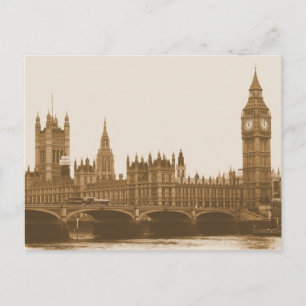 Postal Big Ben - Parlamento - Postcarta del puente Westmi