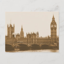Postal Big Ben - Parlamento - Postcarta del puente Westmi