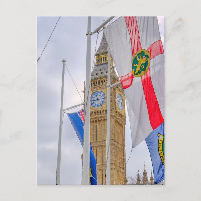 Postal "Big Ben" Westminster, London UK Postcard (Anverso)