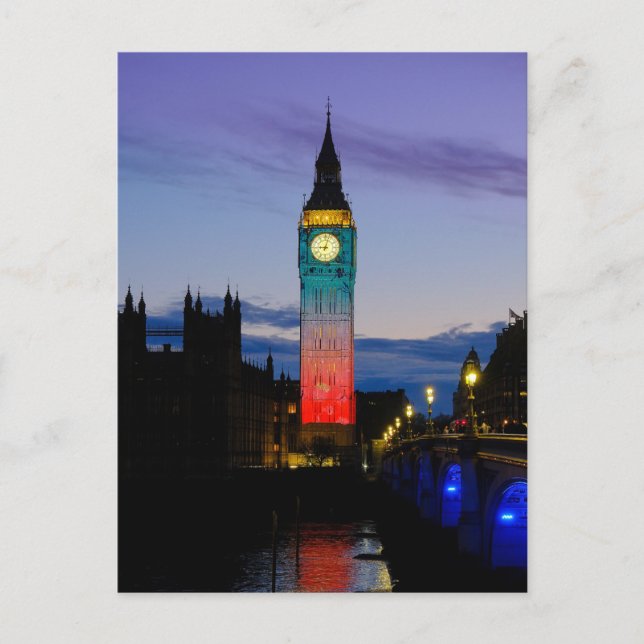 Postal "Big Ben" Westminster, London UK Postcard (Anverso)