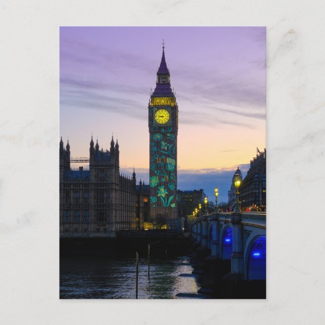 Postal "Big Ben" Westminster, London UK Postcard (Anverso)