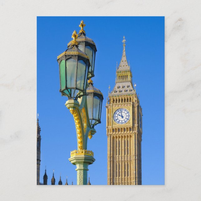Postal "Big Ben" Westminster, London UK Postcard (Anverso)