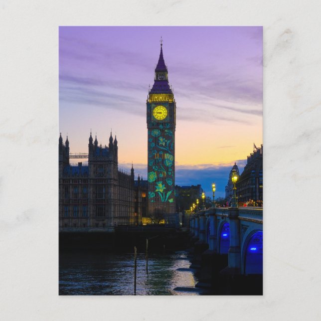 Postal "Big Ben" Westminster, London UK Postcard (Anverso)