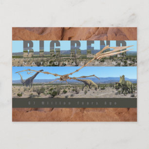 Postal BIG BEND NAT’L PARK-Texas-Exhibición de descubrimi