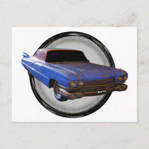 Postal Big Blue Fin 1959 Cadillac