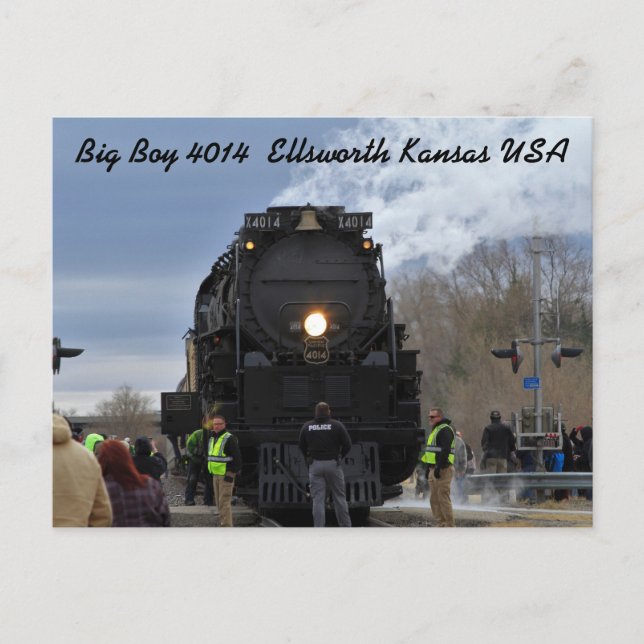 Postal Big Boy 4014 Ellsworth Kansas USA (Anverso)