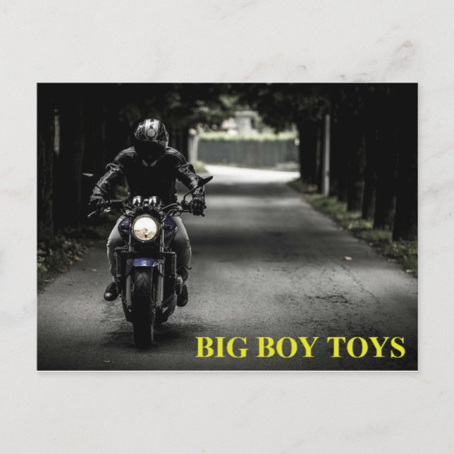 Postal Big Boy Toys para motocicleta (Anverso)