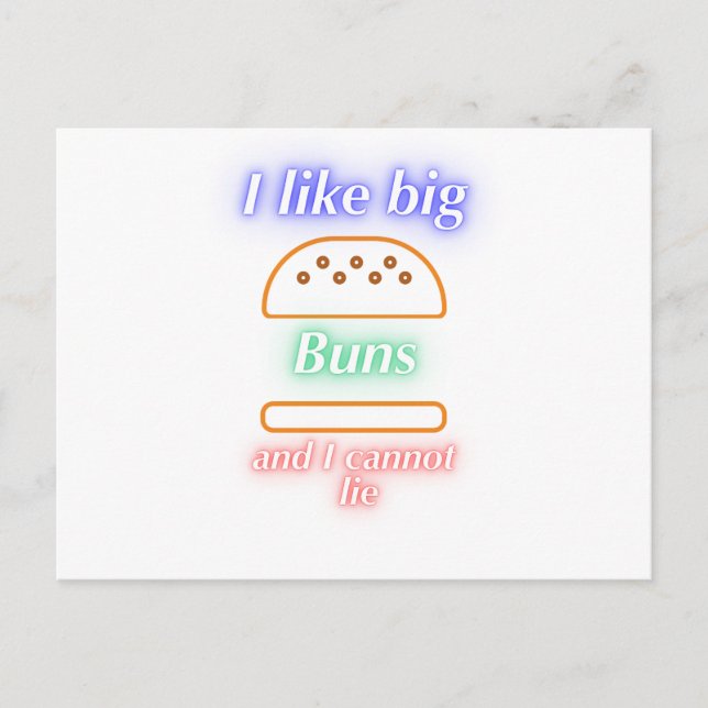 Postal Big Buns Funny Burger (Anverso)