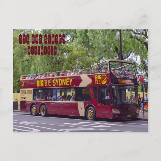 Postal Big Bus Sydney (Anverso)