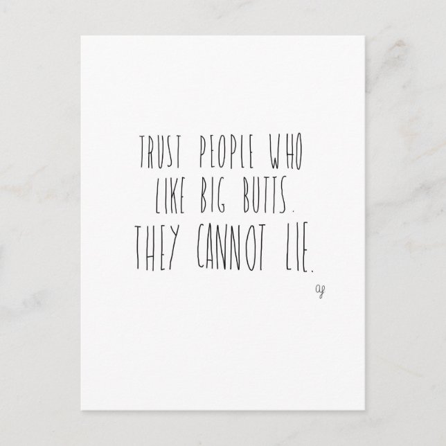 Postal Big Butts (Anverso)