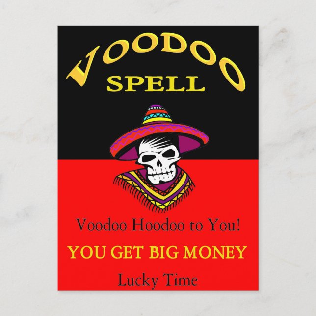 Postal Big Money Voodoo Spell (Anverso)