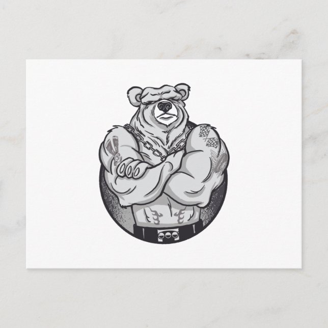 POSTAL BIG MUSCLES BEAR (Anverso)
