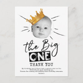 Postal Big One First Birday Photo Gracias