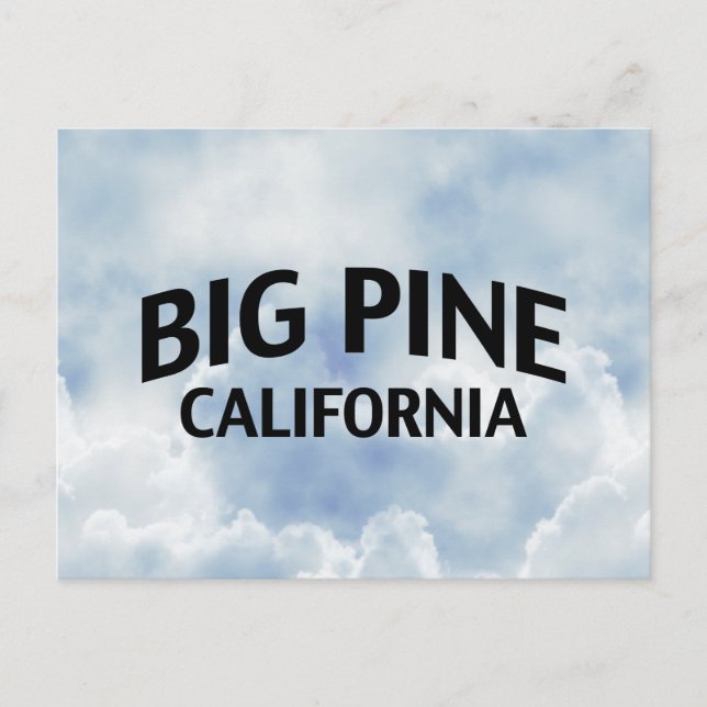 Postal Big Pine California (Anverso)