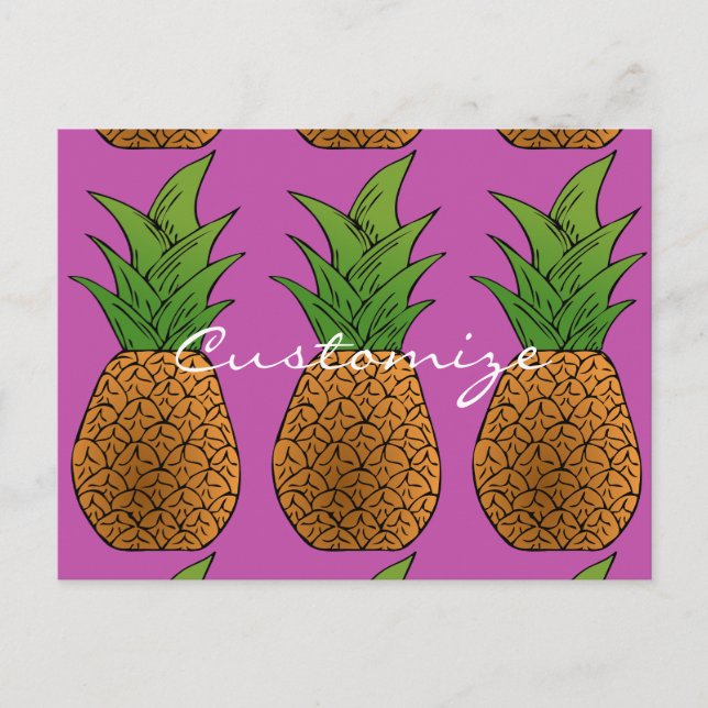 Postal Big Pineapples Thunder_Cove (Anverso)