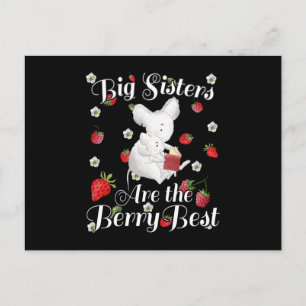 Postal Big Sisters Berry Best - Pun de fresa de ratón