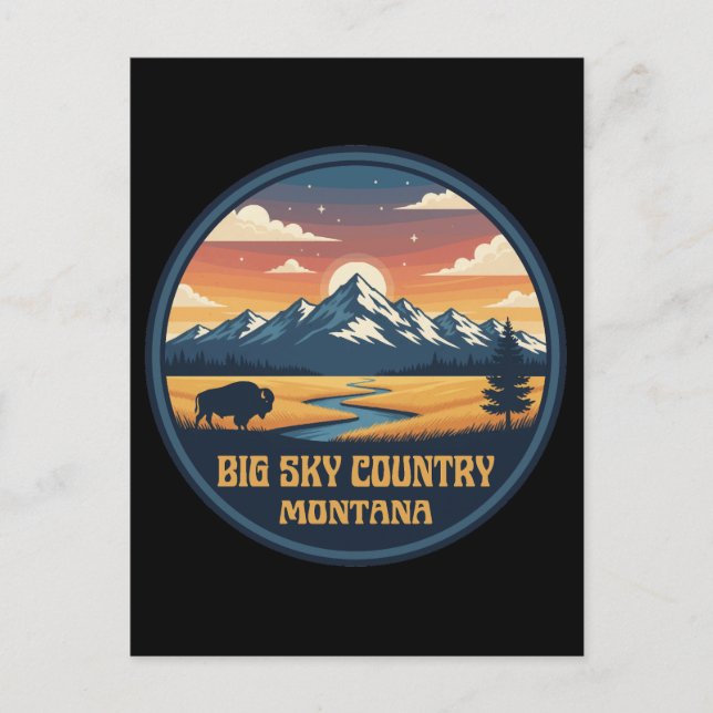 Postal Big Sky Country Montana (Anverso)
