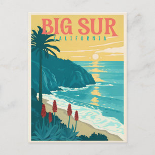 Postal Big Sur - Belleza de la costa del Pacífico en Cali
