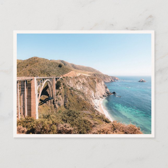 Postal Big Sur Bixby Bridge Pacific Coast Highway (Anverso)